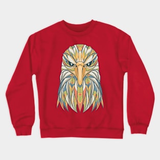 Eagle shirt | Indian ethnic boho t-shirt with hippie and geometric wild bird Crewneck Sweatshirt